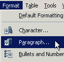 Format Menu